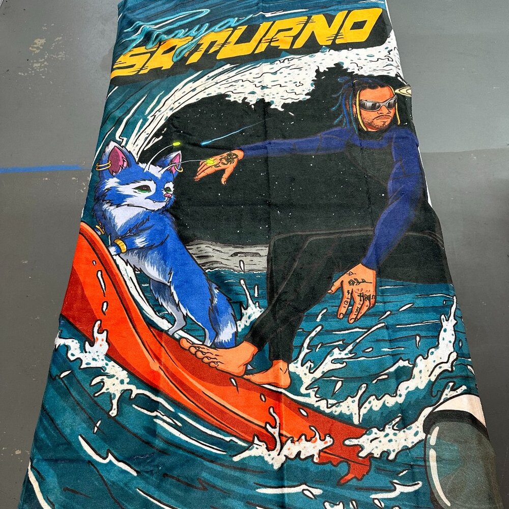 Rauw Alejandro Saturno World Tour 2023 Saturno Beach Towel